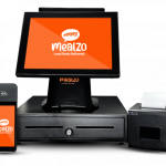 Mealzo POS screen features a high-resolution display.